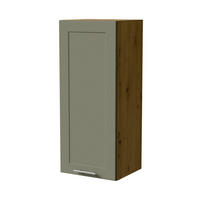HÄNGESCHRANK Oslo W4/40 Eiche Artisan / Reed Green Matt 40 / 32,5 / 96cm - Eiche Artisan/Grün, Holz/Holzwerkstoff (40/96/32.5cm) - Feldmann-Wohnen