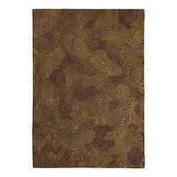 TEPPICH Black Gold Meditation 200/280 cm - Braun, Textil (200/280cm) - Louis De Poortere