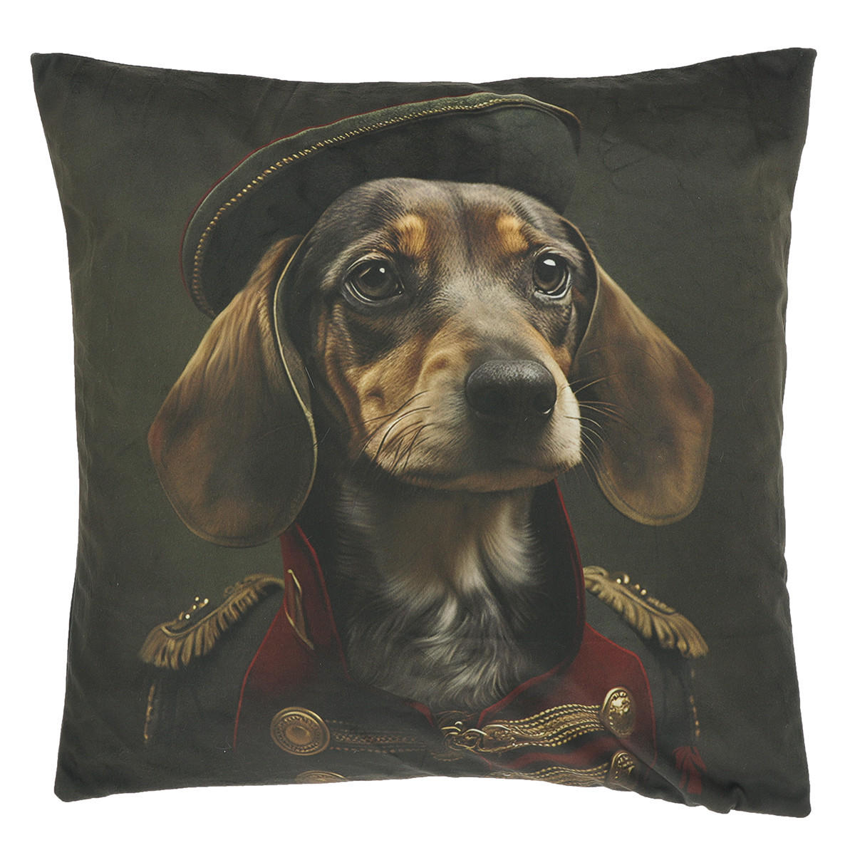 DEKOKISSEN Milo Mehrfarbig 45/45/8 cm - Multicolor/Braun, Textil (45/45cm) - Unique Living