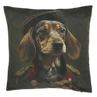 DEKOKISSEN Milo Mehrfarbig 45/45/8 cm - Multicolor/Braun, Textil (45/45cm) - Unique Living