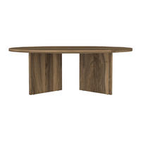 COUCHTISCH - 90 cm x 90 cm - holz - naturfarben dunkel Topania - Naturfarben, Holz (90/90/31.4cm) - Vente-Unique