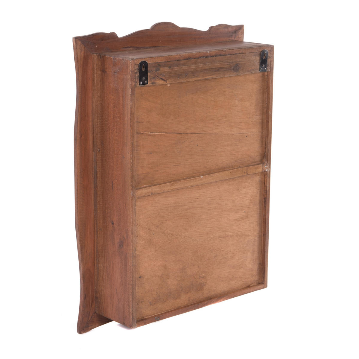 WANDREGAL Clea 80 Mahagoni Holz, 3 Ebenen dunkelbraun - Naturfarben, Holz (59/80/17cm) - DESIGN DELIGHTS