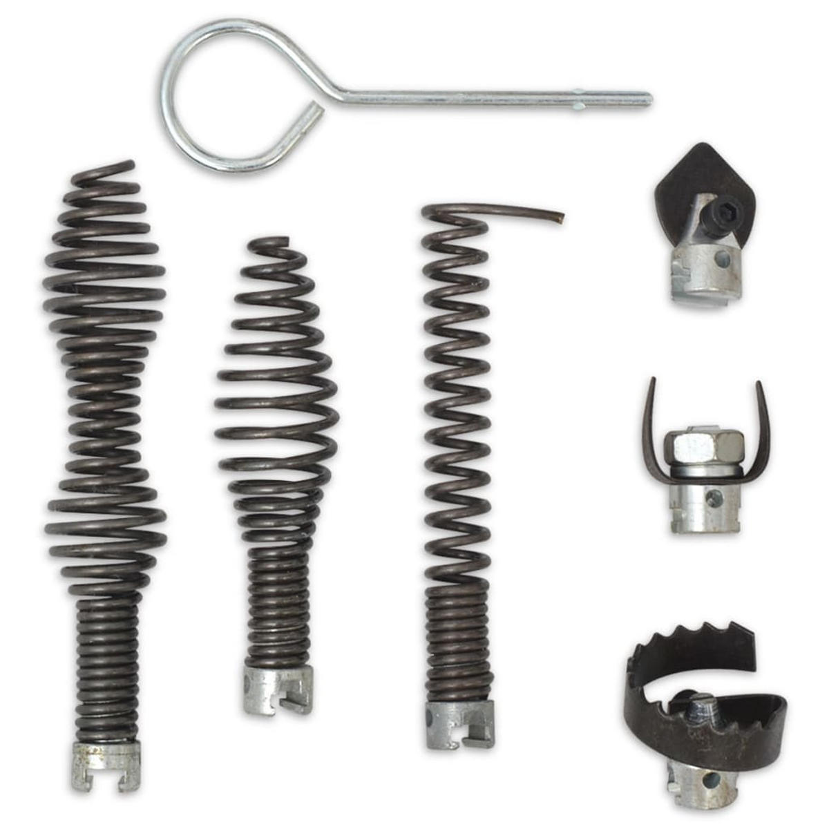 ROHRREINIGUNGSMASCHINE 250W 15m/16mm und 4,5m/9,5mm - Rot, Kunststoff (37/17.5/31cm) - vidaXL