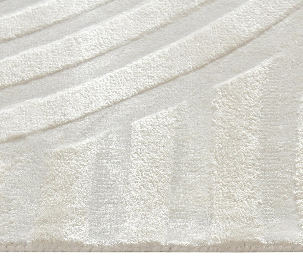 TEPPICHE Viskose Gebrochenes Weiß 230cm - Weiß, Textil (230/160cm) - Sia Home