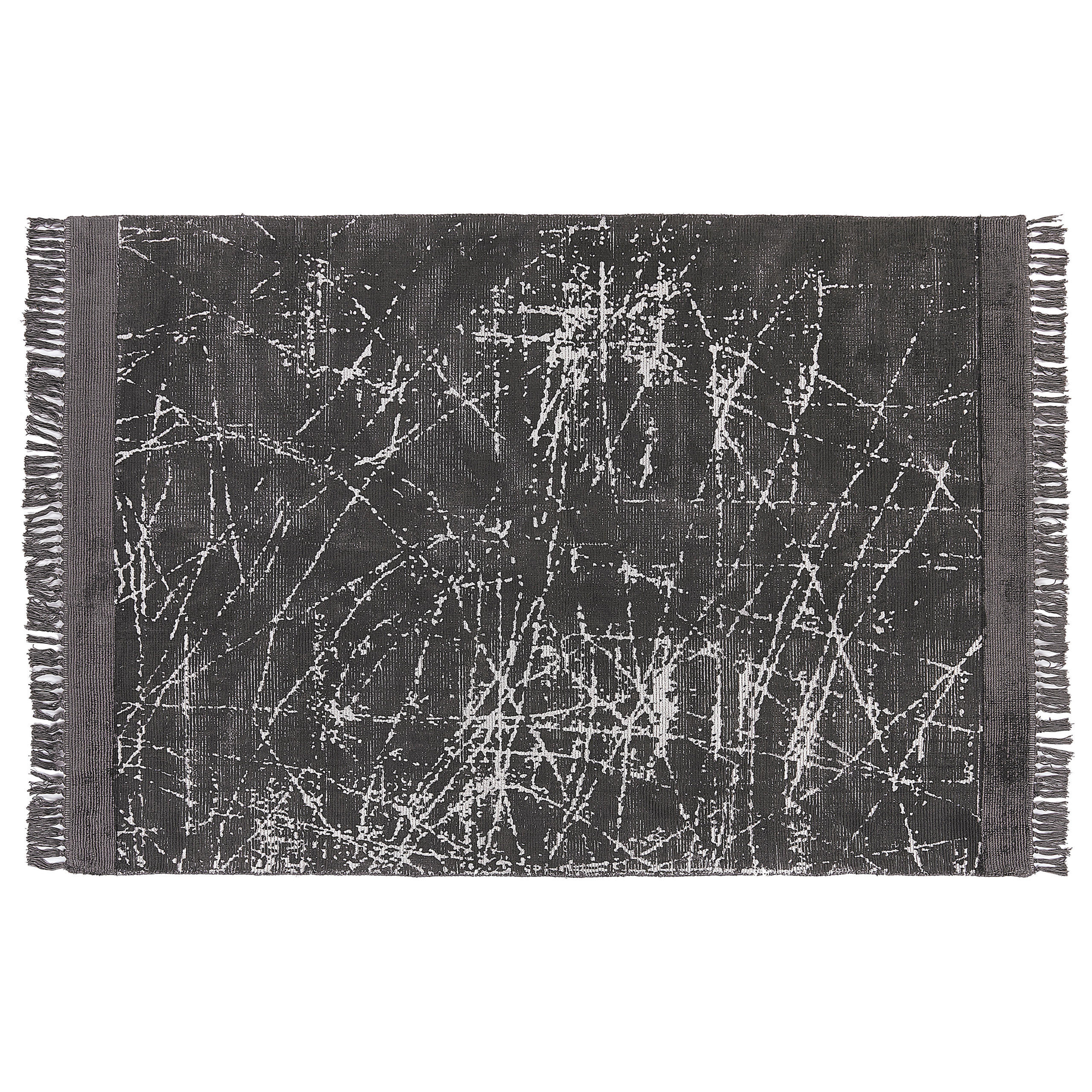 KURZFLOR-TEPPICH Hanli 230/160 cm - Grau, Naturmaterialen (160/230cm) - Beliani