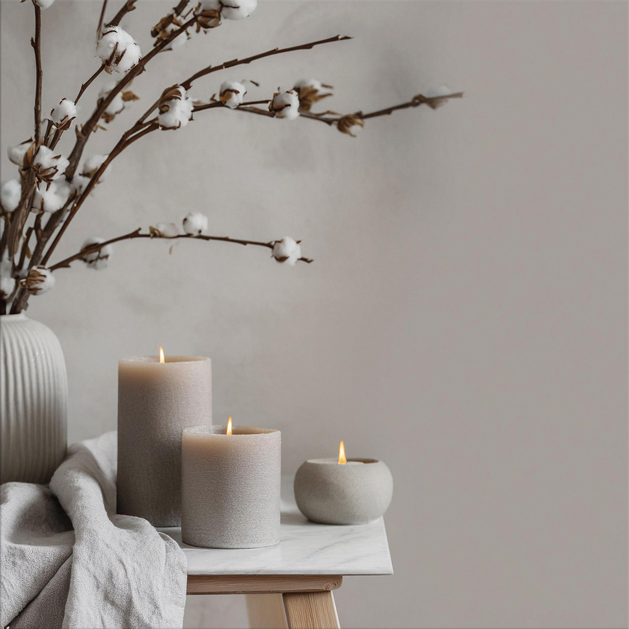 GLASBILD 30x30 cm Stillleben beige - Beige, Glas (30/30cm) - artissimo