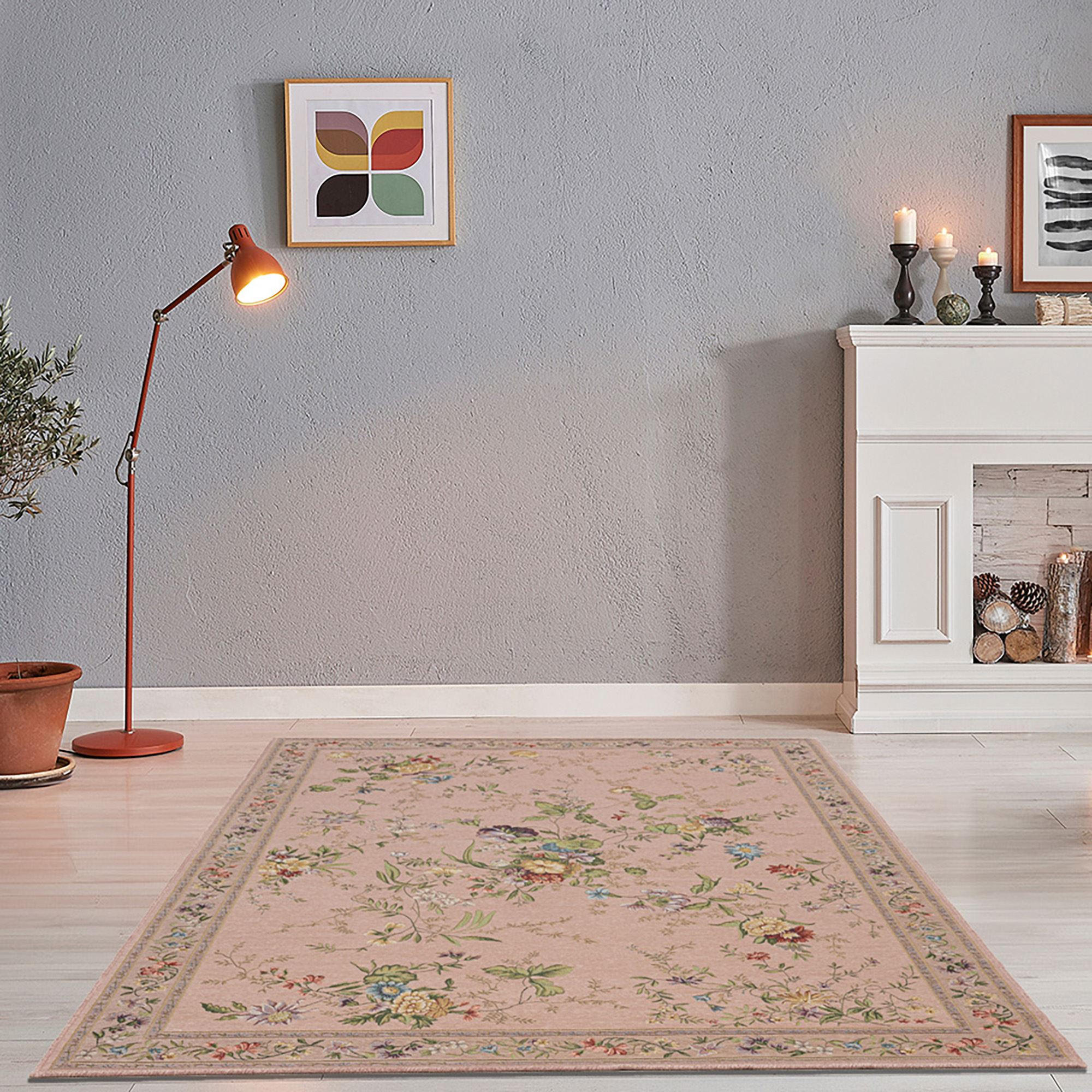 FLACHWEBTEPPICH Flomi 80x150 cm - Rosa, Textil (80/150cm) - THEKO