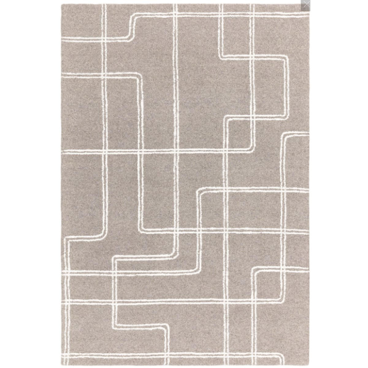 TEPPICH Wohn-/Schlafzimmer reine Wolle GROOM Grau 120 x 170 cm - Grau, Naturmaterialien (120/170cm) - Novatrend