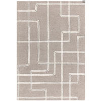 TEPPICH Wohn-/Schlafzimmer reine Wolle GROOM Grau 120 x 170 cm - Grau, Naturmaterialien (120/170cm) - Novatrend