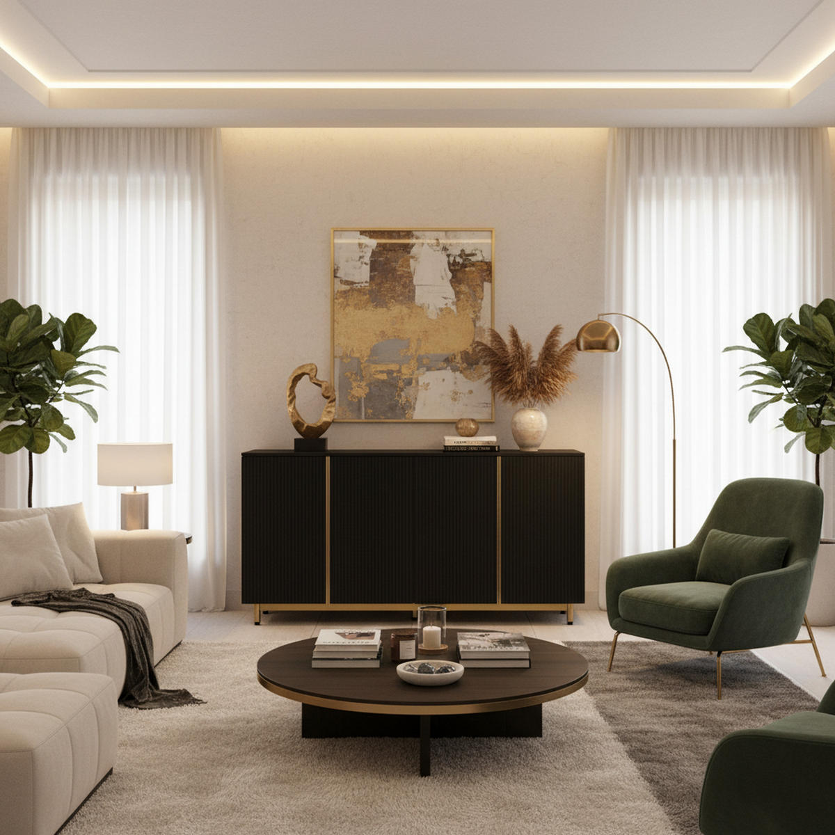 SIDEBOARD Schwarz 150/41,5/81 cm - Schwarz, Holzwerkstoff (41.5/81/150cm) - Urban Meuble