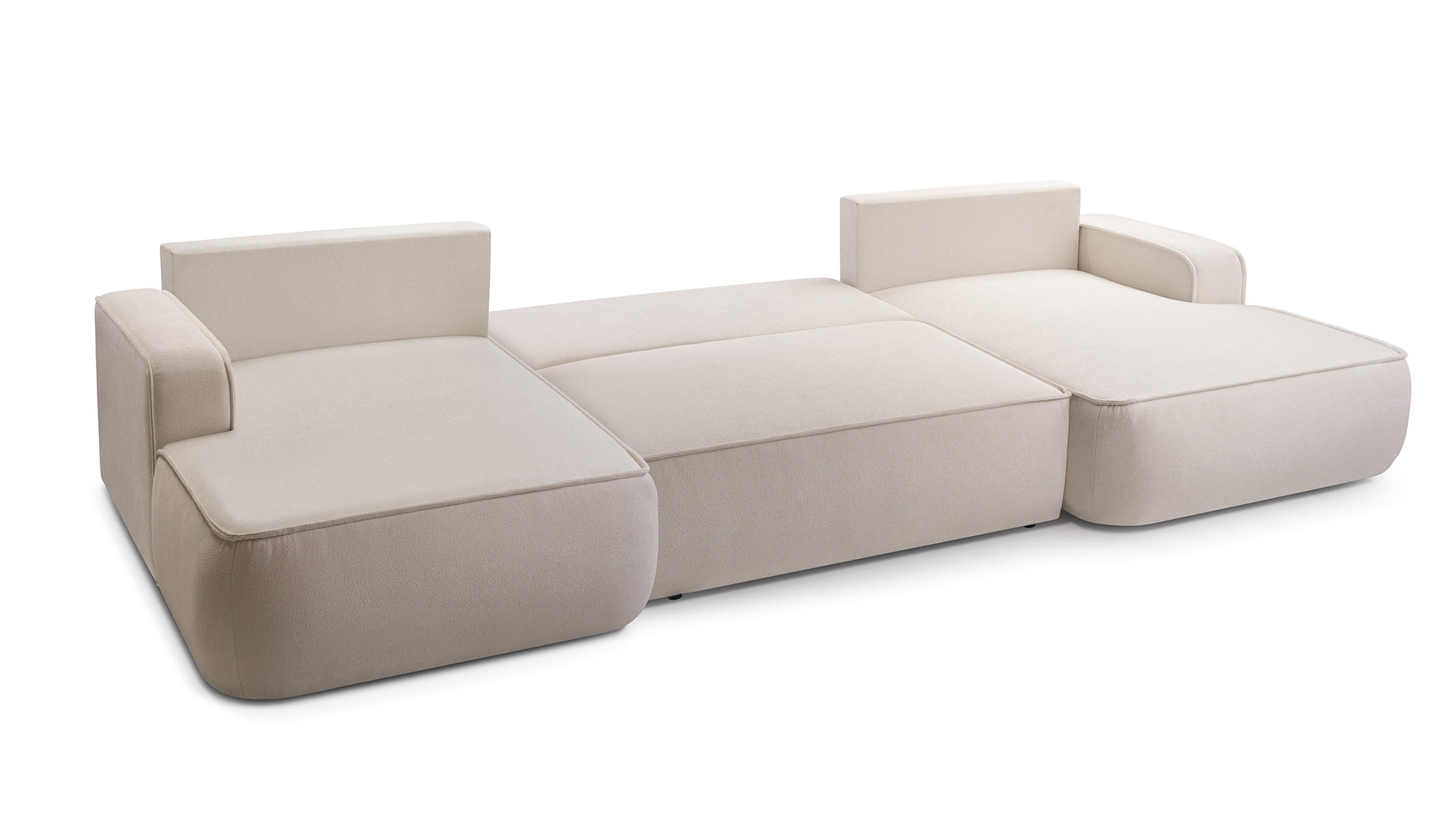 Thumbnail - Luxkor24 Wohnlandschaft, Grün, Textil, U-Form,Rund, 364x87x168 cm, Wohnzimmer, Sofas & Couches, Wohnlandschaften, Wohnla...