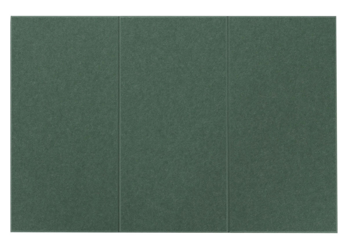 AKUSTICKÝ STENOVÝ PANEL Zelený – kompletná sada - zelená, textil (30/60/1cm) - MCW