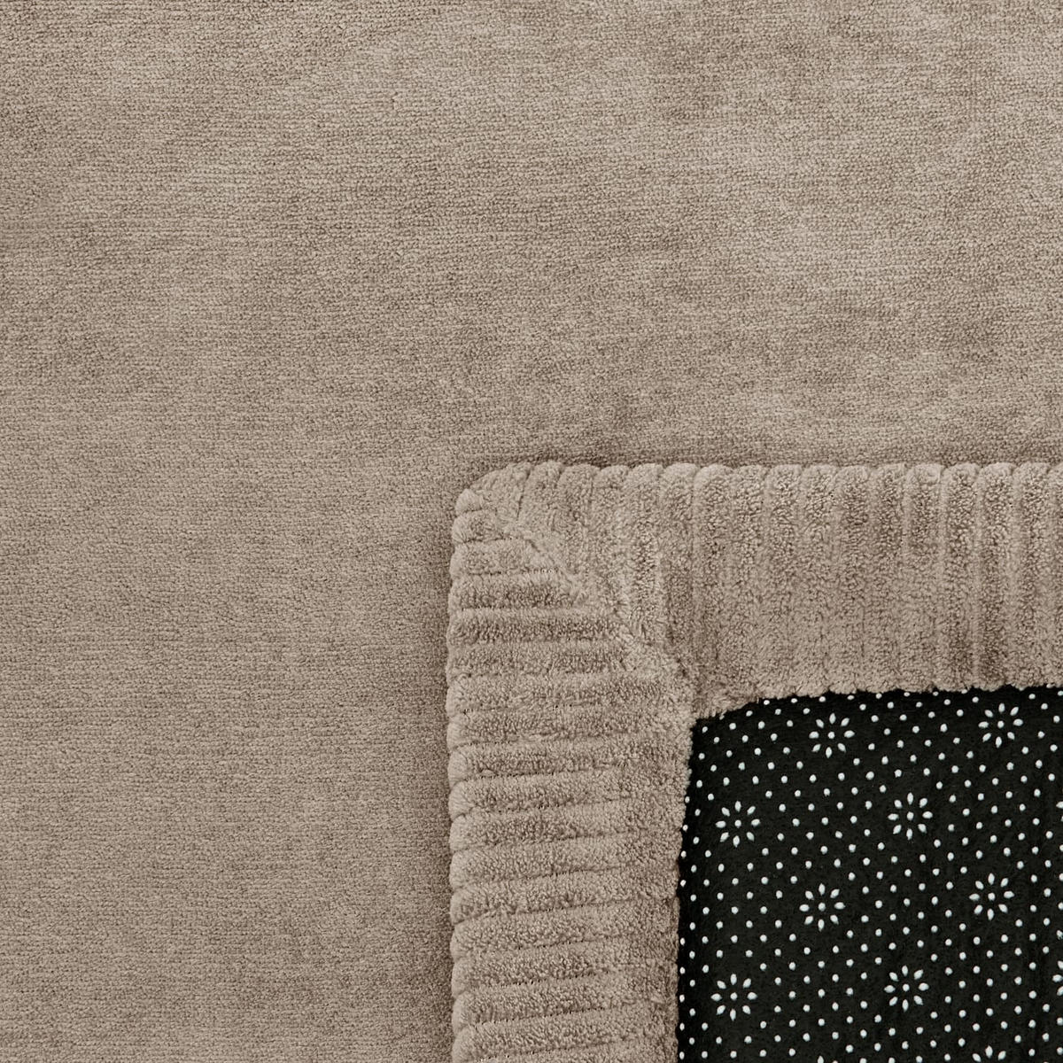 KURZFLORTEPPICH Waschbar, einfarbig, aus Polyester, Beige, Ø 80 cm - Beige, Textil (80/80cm) - KADIMA DESIGN
