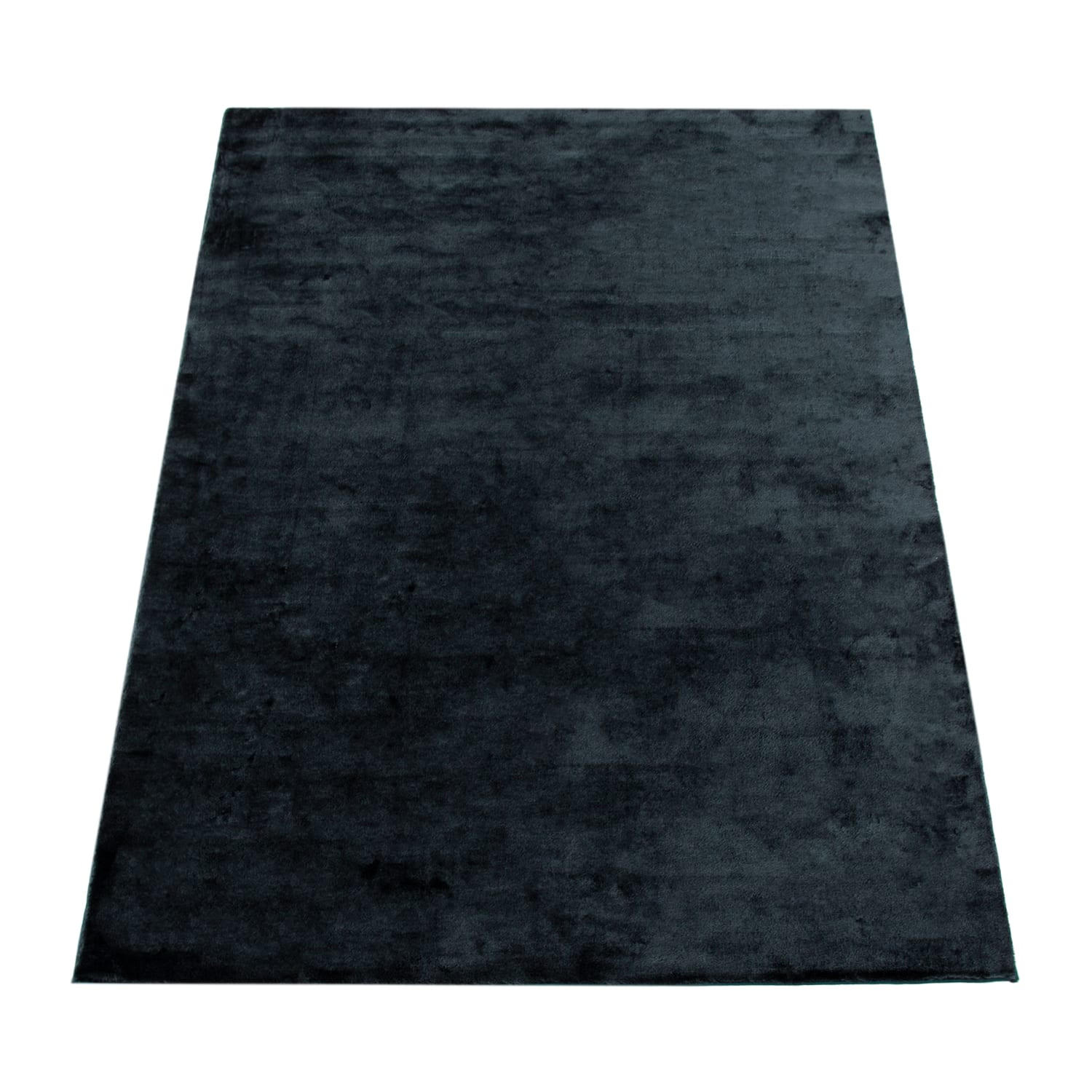 TEPPICH Kurzflor waschbar Unifarben Wohnzimmer schmutzabweisend Marineblau Quadrat 200S - Blau, Textil (200/200cm) - KADIMA DESIGN