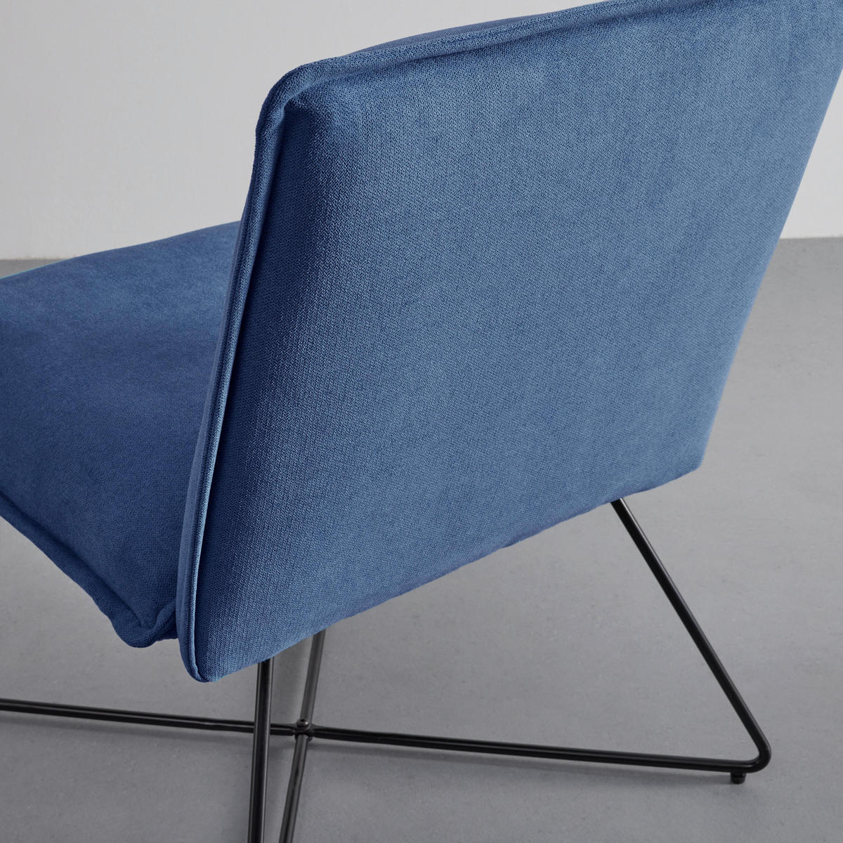SESSEL Filip Blau Webstoff - Blau, Holz (63/82/69cm)