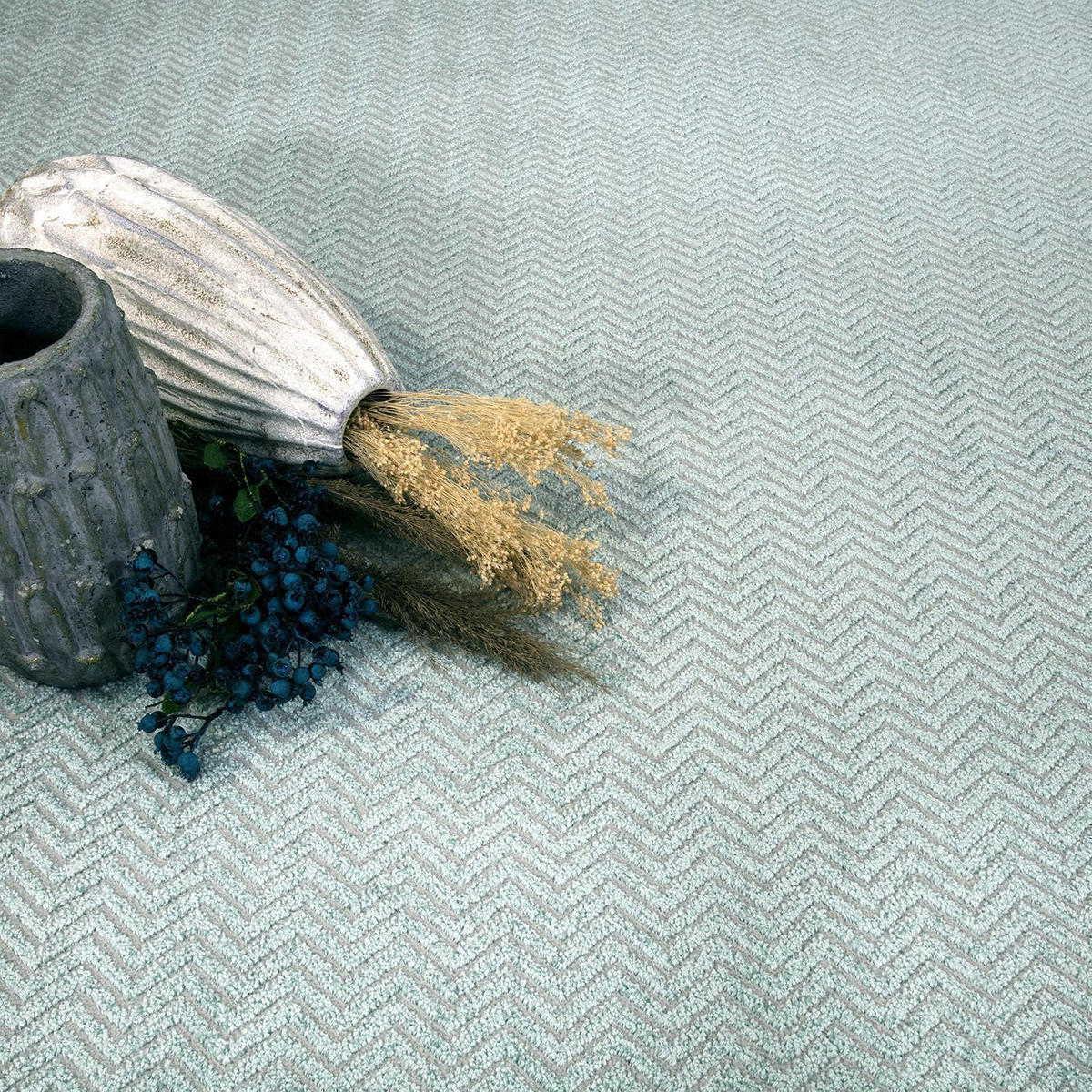 KURZFLOR-TEPPICH Fancy 805 Grün/ Türkis 200x290 cm - Türkis/Grün, Textil (200/290cm) - carpet city