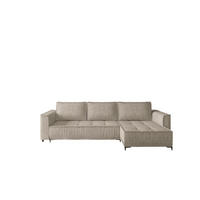 ECKSOFA Juna Mit Schlaffunktion - Beige, Holzwerkstoff/Textil (240/140cm) - Fun Möbel