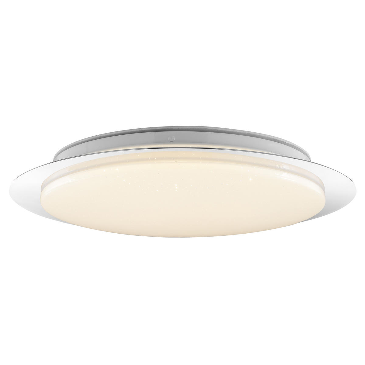 LED DECKENLEUCHTE Vittoria Chromfarben/Weiß 40/40/6,8 cm - Multicolor, Kunststoff (40/40/6.8cm) - Brilliant