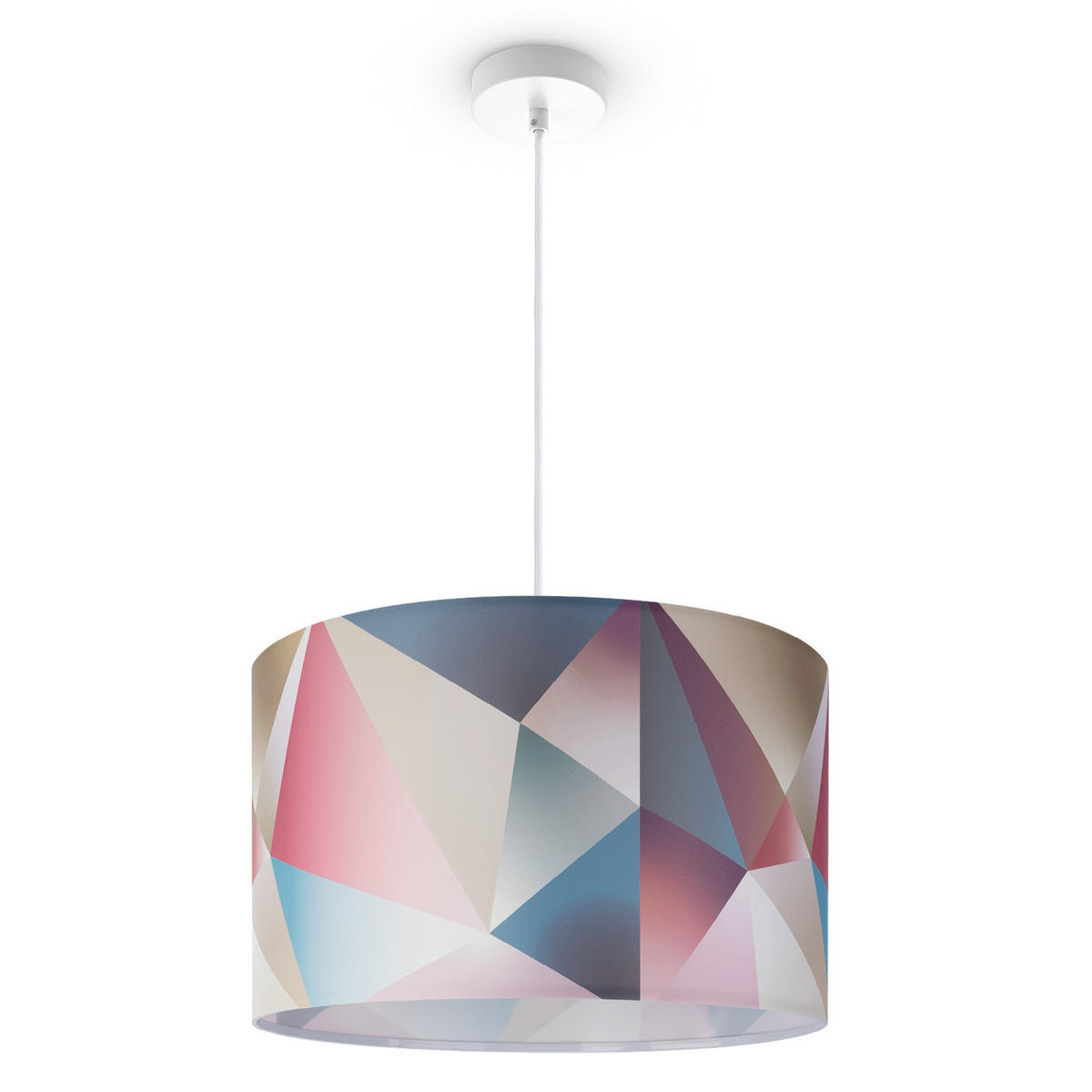 PENDELLEUCHTE Hugo Pd1 Kos 310 - Multicolor/Weiß, Metall (45.5/45.5/27cm) - Paco Home