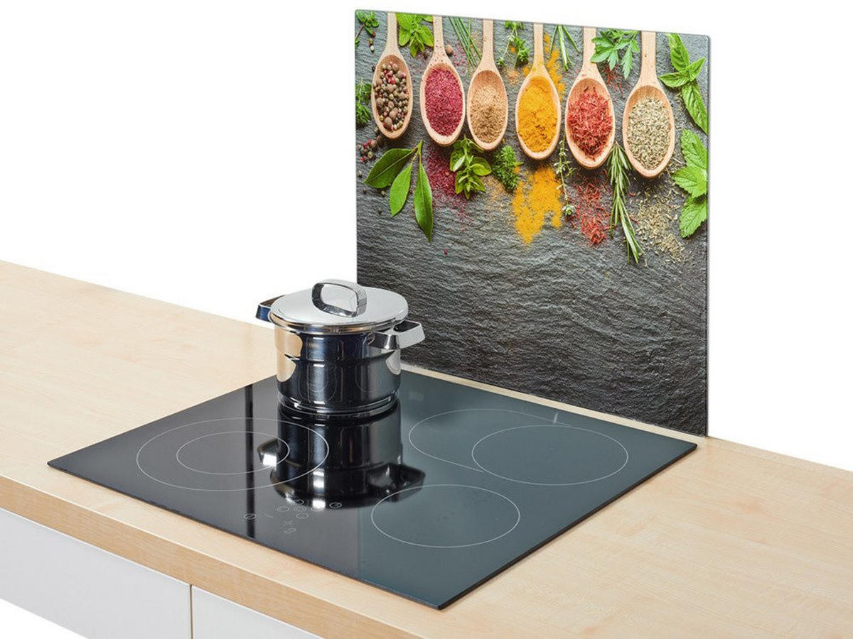KOCHFELD Hartglasprodukt 56/50 cm - Multicolor, Glas (50/56cm) - ZELLER