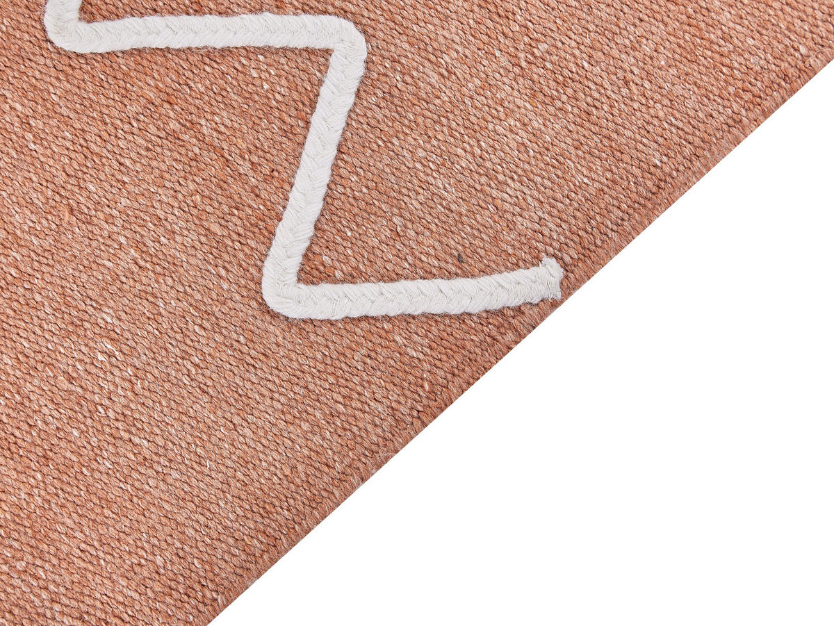 TEPPICH geflochten Edremit 200/140 cm - Grau, Textil (140/200cm) - Beliani