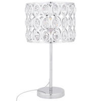 TISCHLAMPE Tenna 25/25/53 cm - Silberfarben, Metall (25/25/53cm) - Beliani