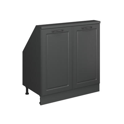 Vicco Dachschrägenschrank Anthrazit, Anthrazit 80x83.8x46 cm