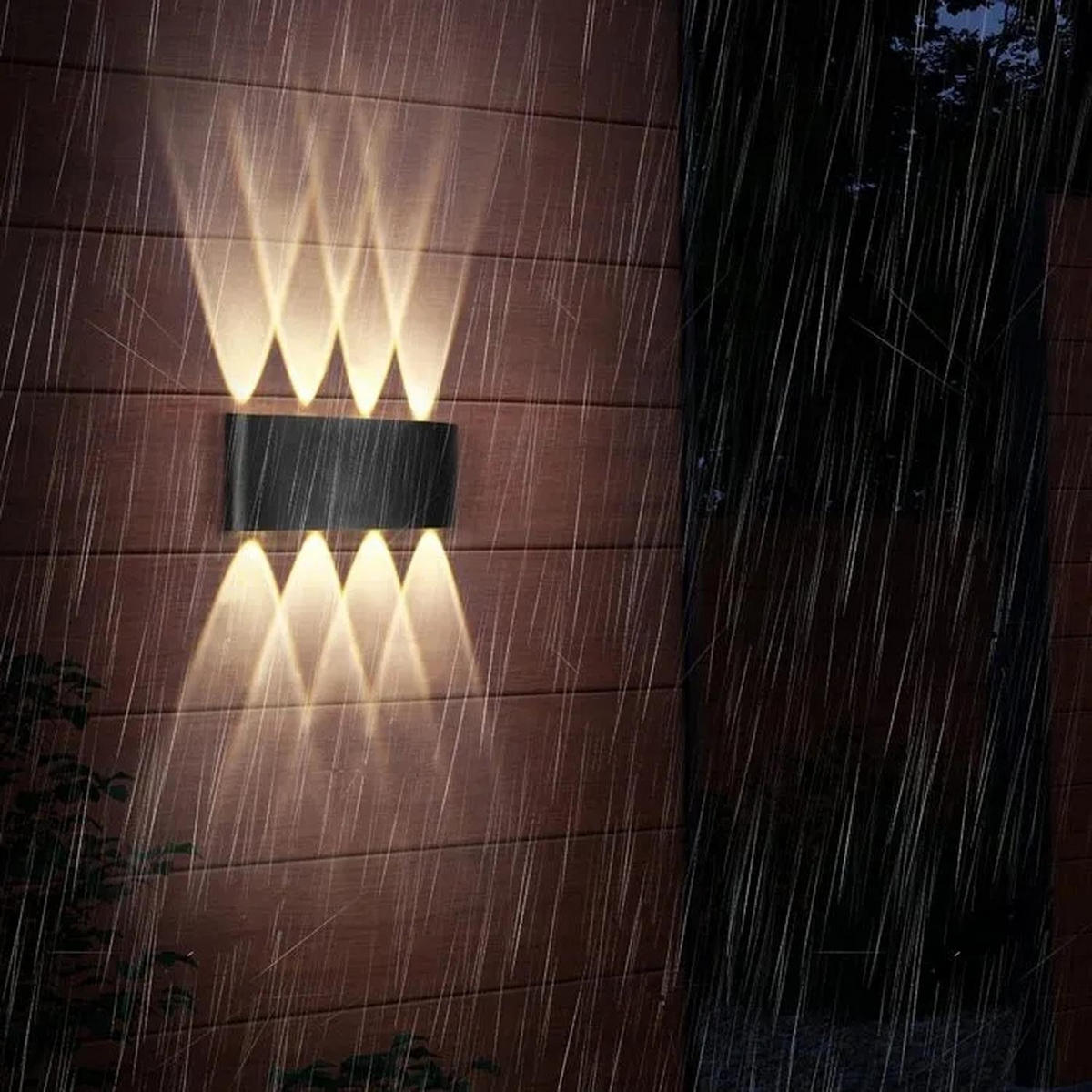 LED-WANDLEUCHTE Beam 22/8/4.5 cm - Schwarz, Metall (8/4.5/22cm) - ZMH