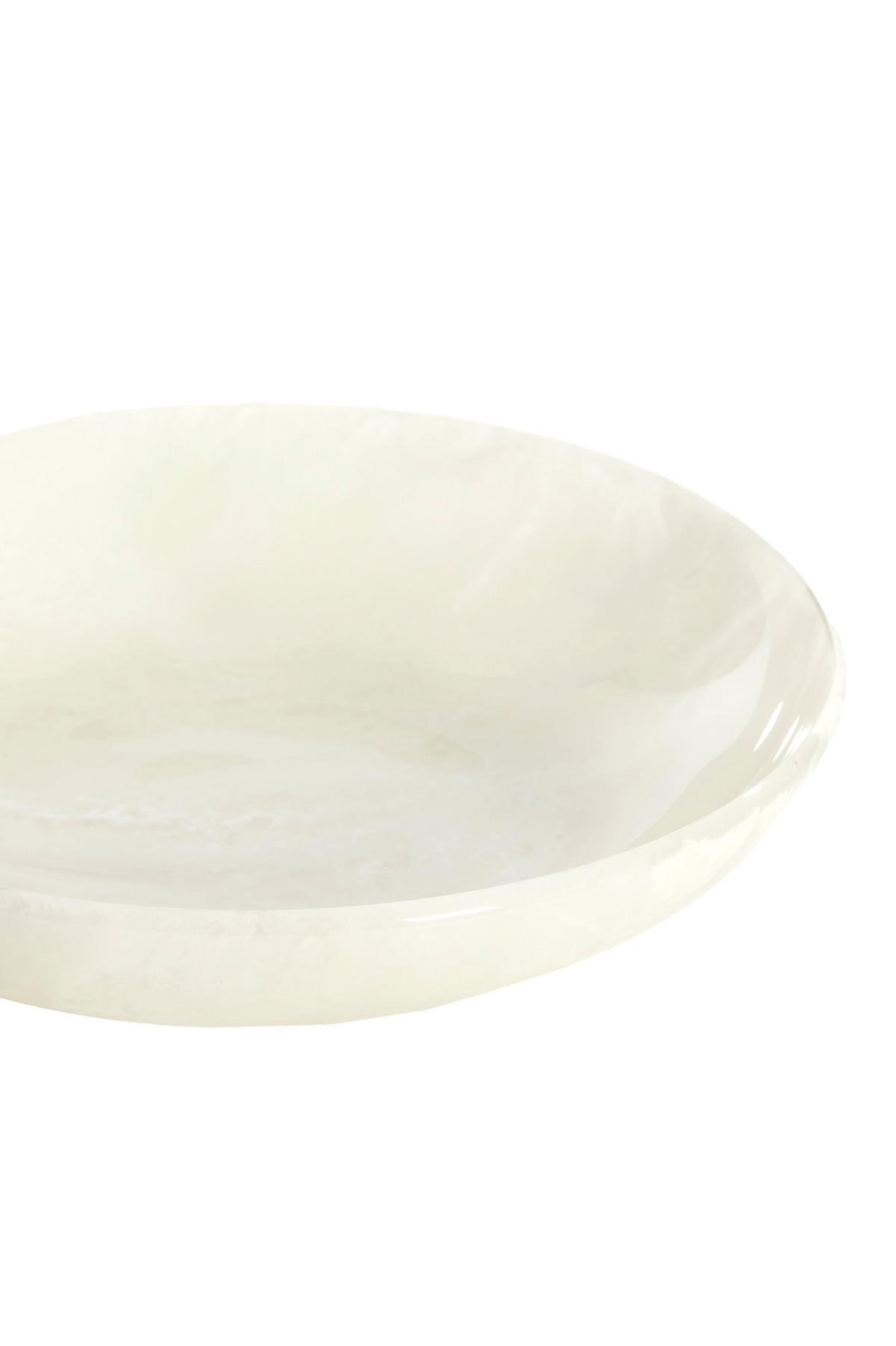 SCHALE Belawan Weiß Ø26/5 cm - Beige, Kunststoff (26/5cm) - Light & Living