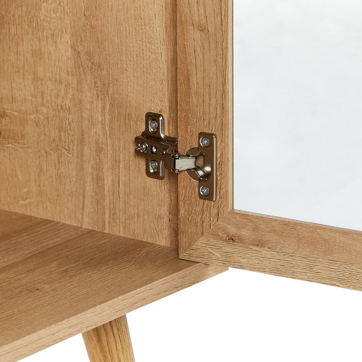 TV-MÖBEL Heller Holzfarbton Albany - Hellbraun, Holzwerkstoff (150/56/39cm) - Beliani