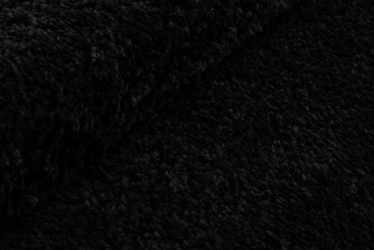 TEPPICH ESSENCE ROUND Schwarz 160/160 cm - Schwarz, Textil (160/160cm) - Tapiso