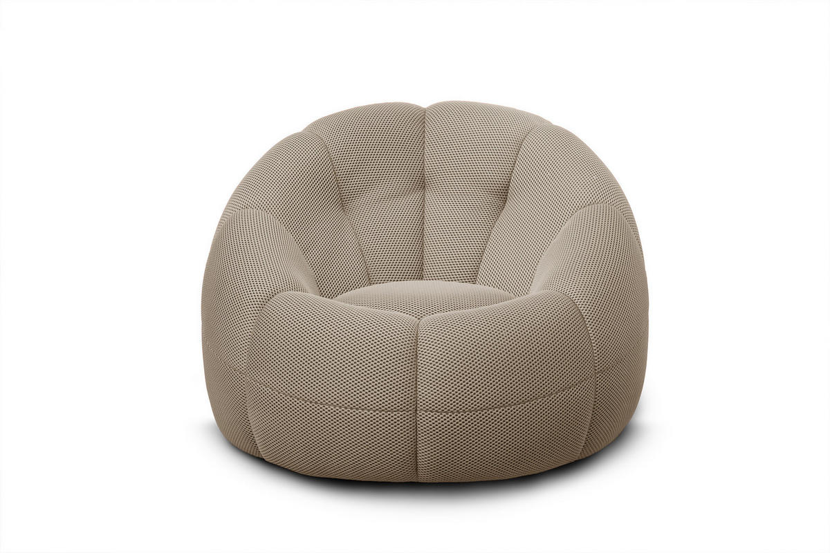 SESSEL FIGO, beige - Beige, Holzwerkstoff/Textil (104/83/104cm) - Courtois Laville
