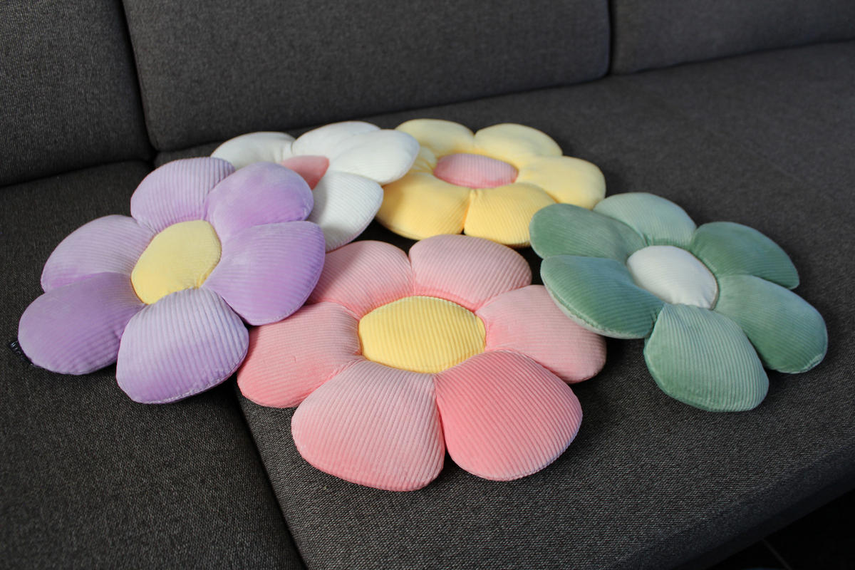 FORMKISSEN klein Blume MINNIE - Rosa, Textil (30cm) - Magma Heimtexx