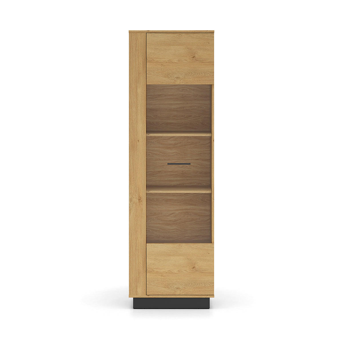 VITRINE Ysia Holz und Schwarz - Braun, Holzwerkstoff (60/196/40cm) - Petits-meubles
