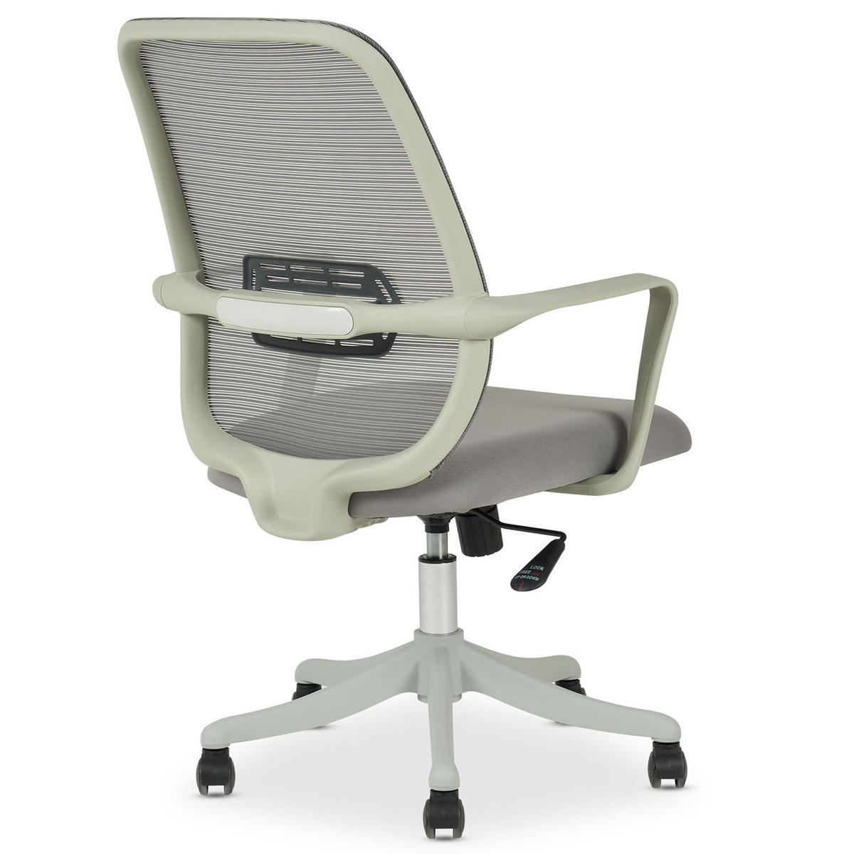 BÜRODREHSTUHL MOLLIS - Grau, Textil (63/98/63cm) - IDIMEX