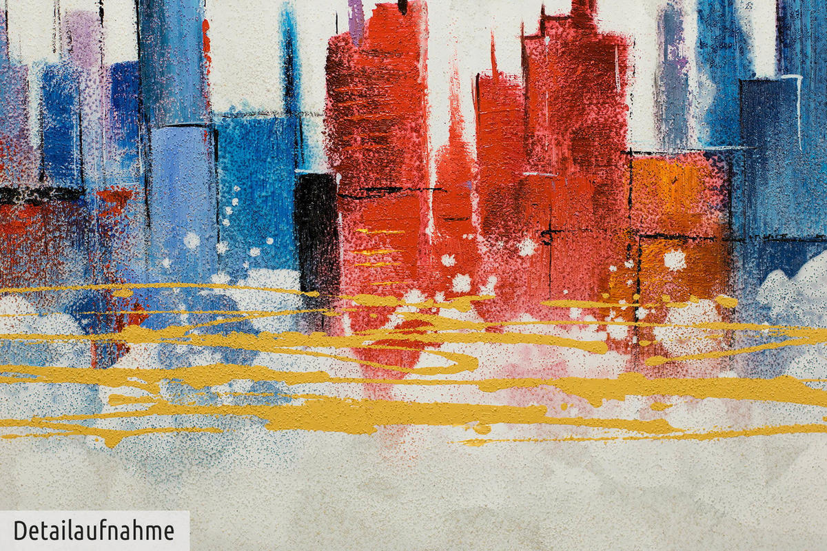 ACRYLBILD HANDGEMALT 150/50 cm - Multicolor, Holz/Textil (150/50cm) - KUNSTLOFT