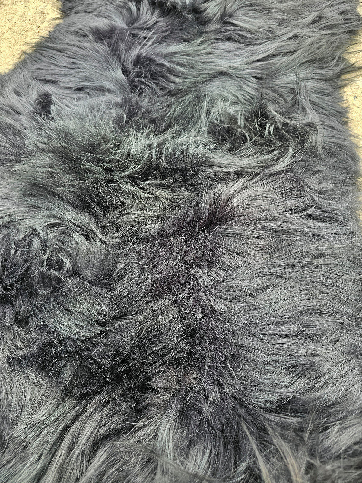 SCHAFFELL Island Anthrazit Schwarz geschoren ca. 120 cm - Anthrazit/Schwarz, Fell (70/120cm) - Provellus