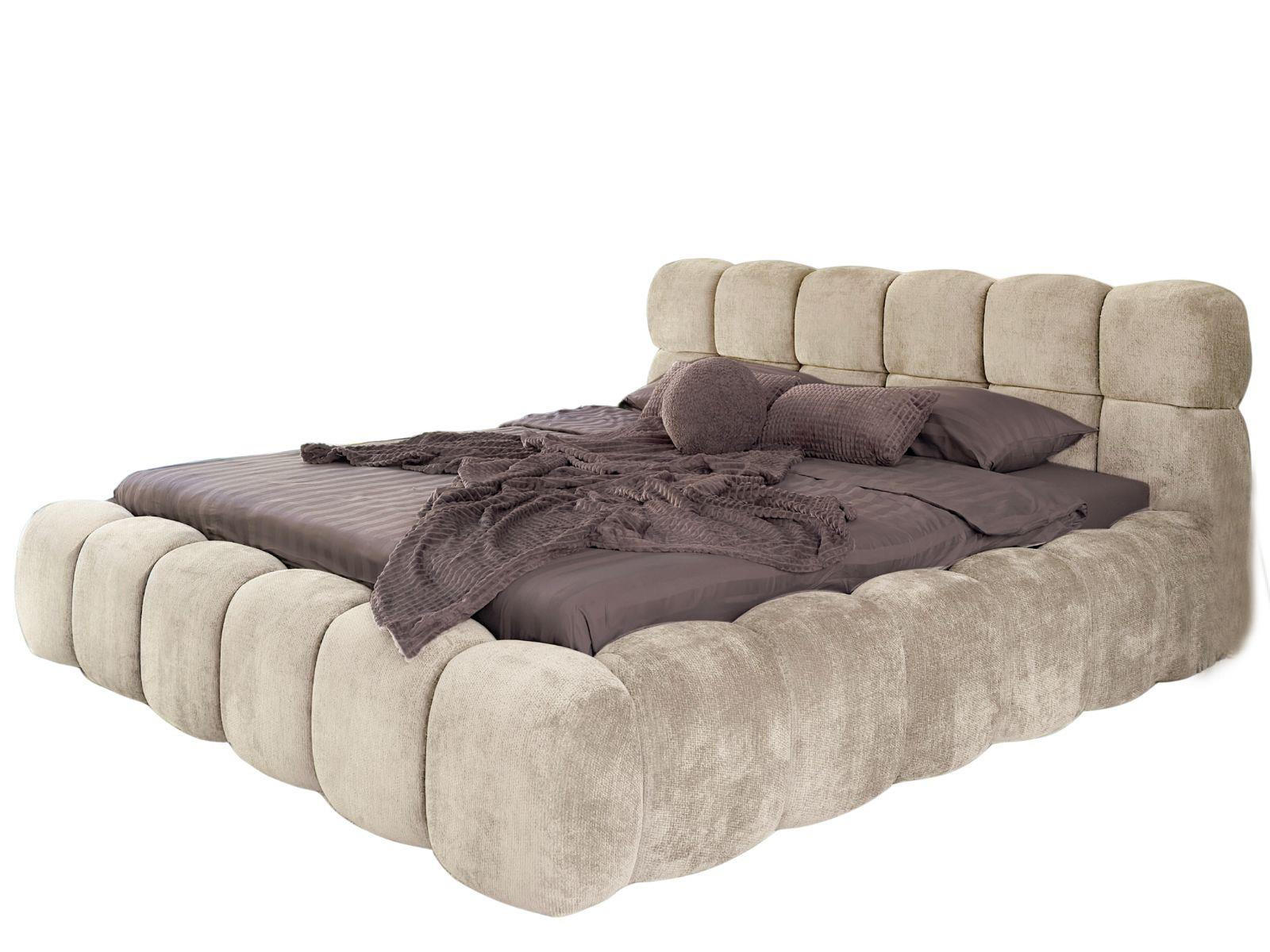 POLSTERBETT 200x200 ELVA Beige - Beige, Holzwerkstoff (200/200cm) - Compleo24