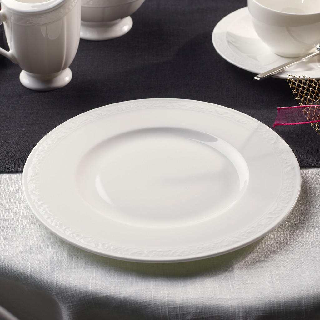 TELLER-SET White Pearl weiß 18er Set - Weiß, Keramik (1/1/1cm) - Villeroy & Boch