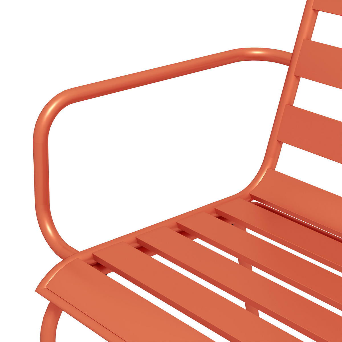 GARTENTISCHGRUPPE DE-18091 7-teilig, stapelbar Rot - Rot, Metall - ComfortXL