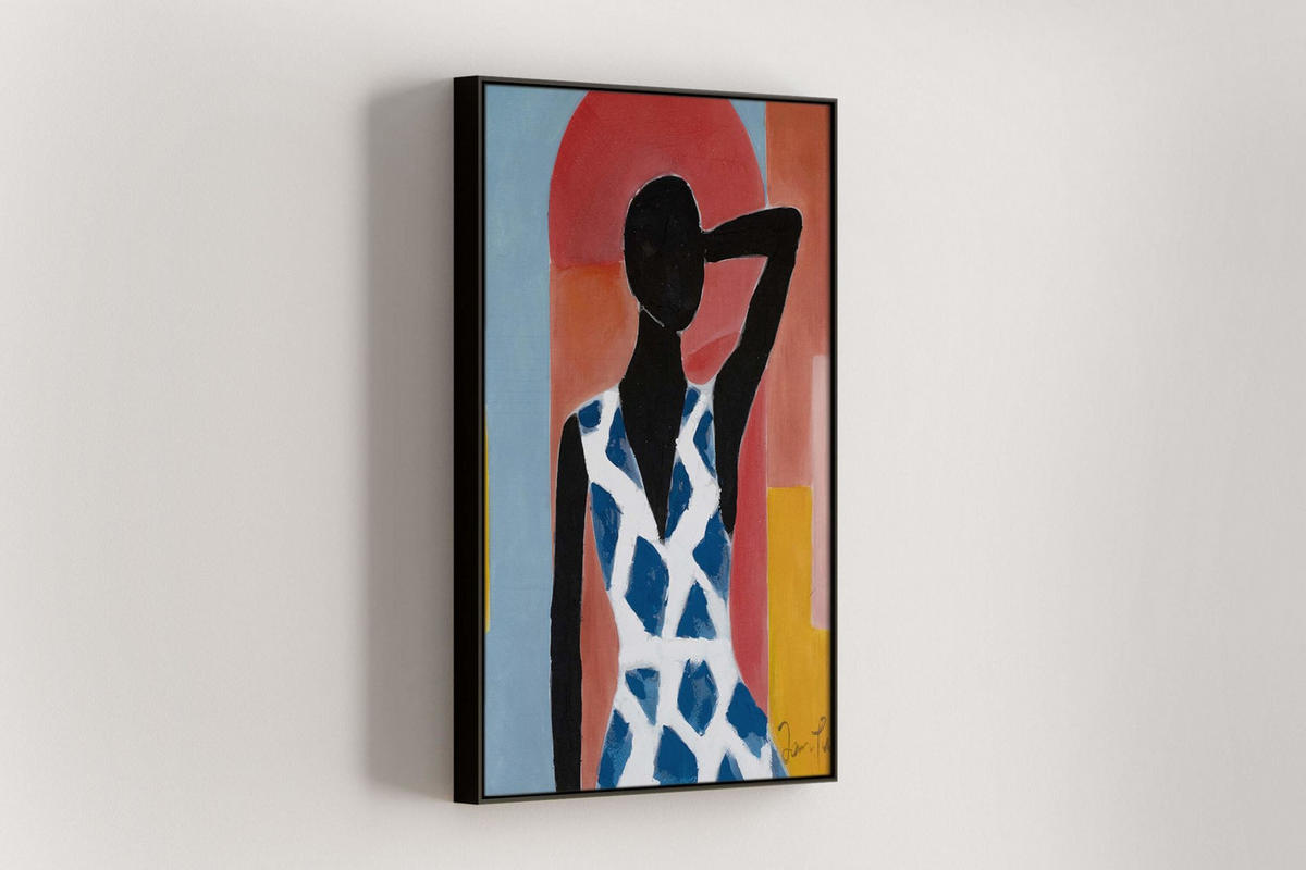 RUČNĚ MALOVANÝ AKRYLOVÝ OBRAZ, 60/90 CM - různobarevná/červená, dřevo/textil (60/90cm) - KUNSTLOFT