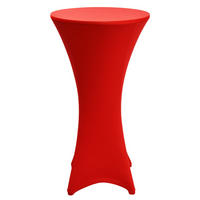 STEHTISCHHUSSE Stella Ø 70 cm Rot - Rot, Textil (70/120cm)