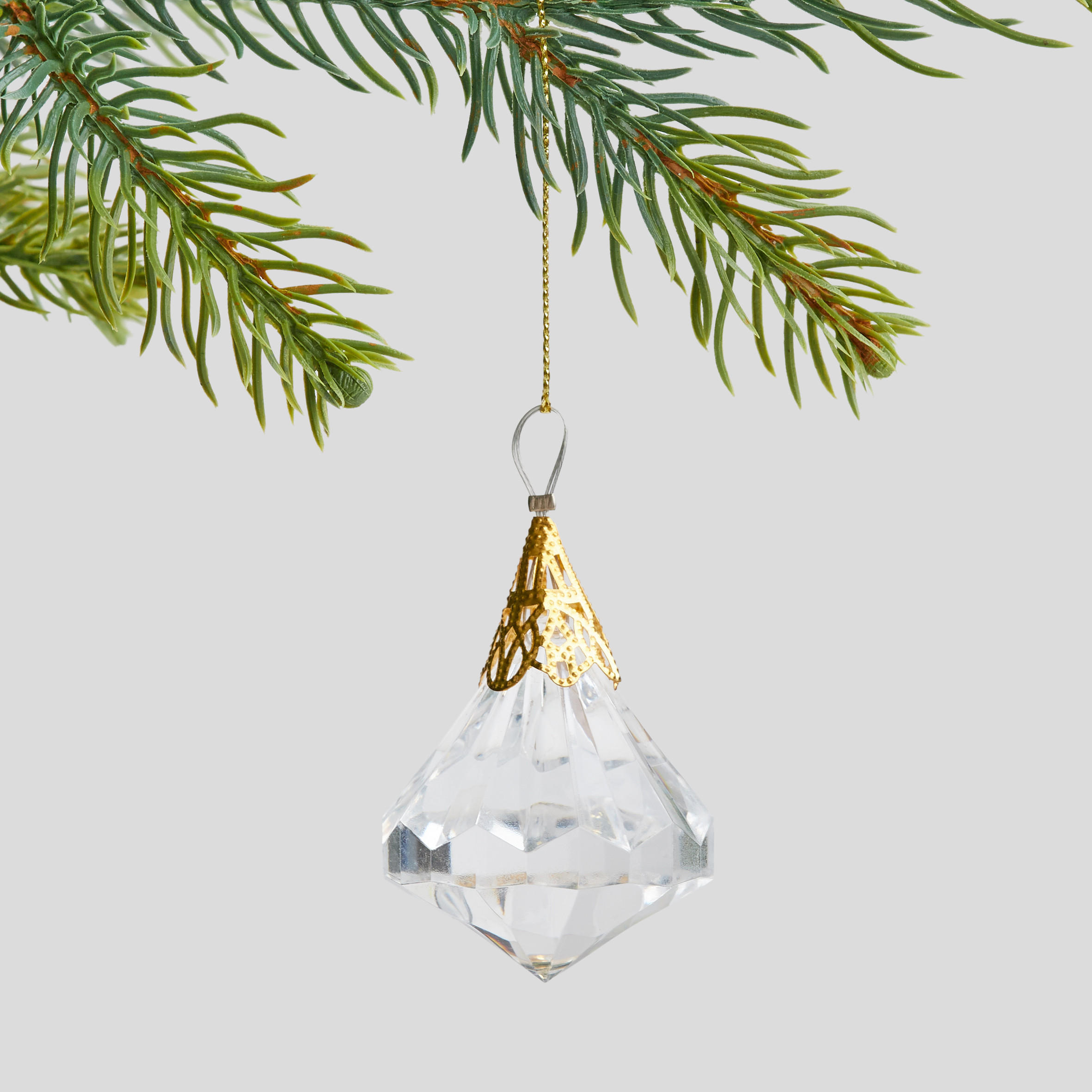WEIHNACHTSDEKO Hängend CRISTI, 6 x 3.5 cm, Gold, Christbaumschmuck, Weihnachtsbaumdekoration, Christmas, Xmas - Goldfarben, Kunststoff (3.5/6/3.5cm) - home&you