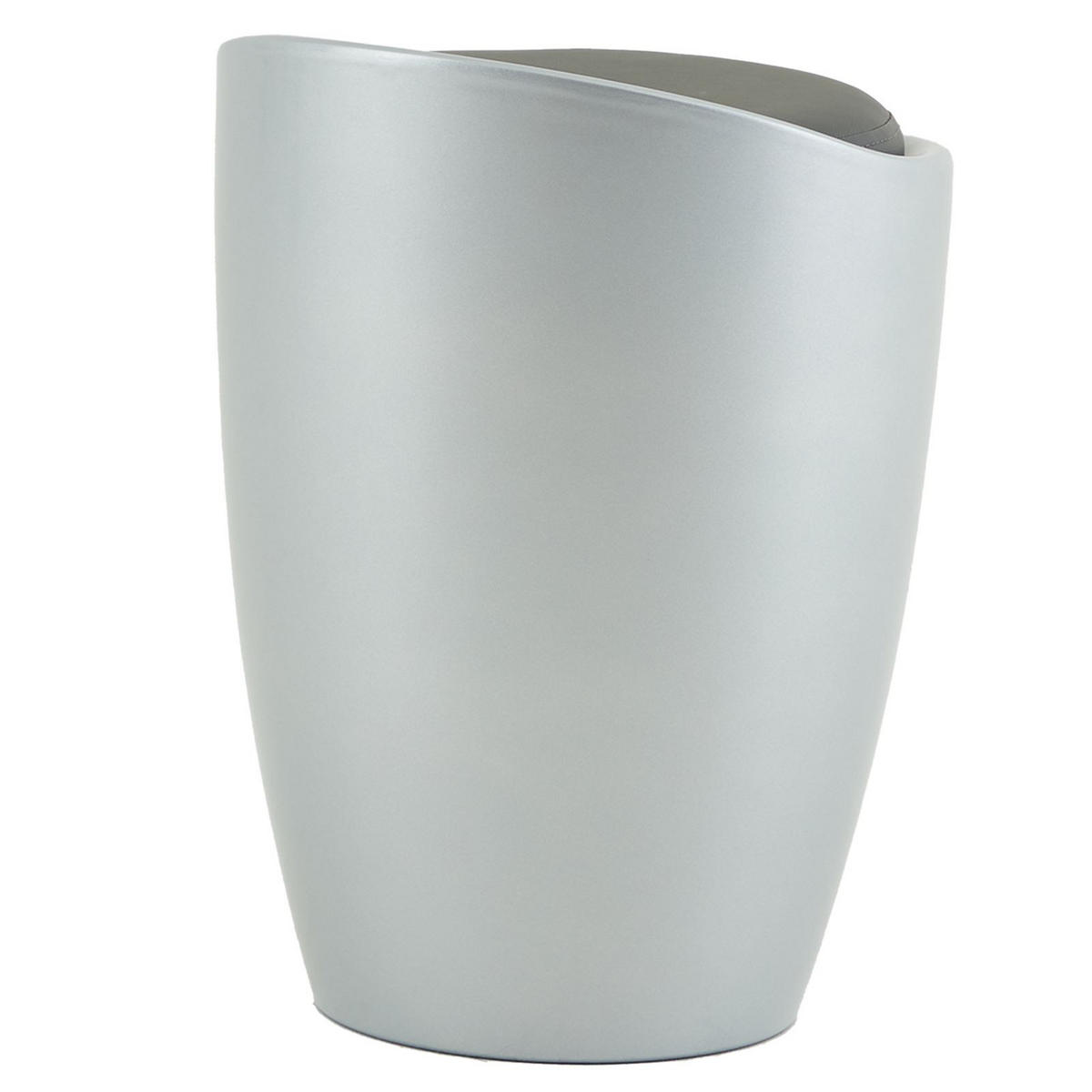 SITZHOCKER DANIEL - Grau, Kunststoff/Textil (35/50/35cm) - IDIMEX