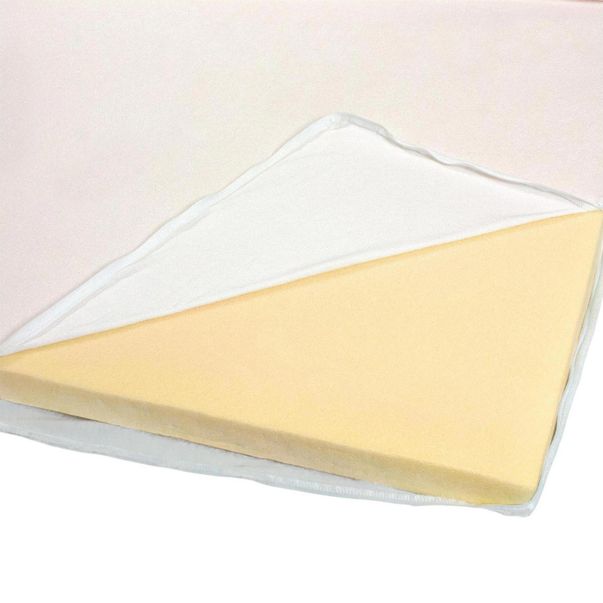 TOPPER Breckle Viscotopper – Matratzenauflage mit Viscoschaumkern und Bezug, Gesamthöhe 4 cm - Weiß, Textil (90/200cm) - Breckle