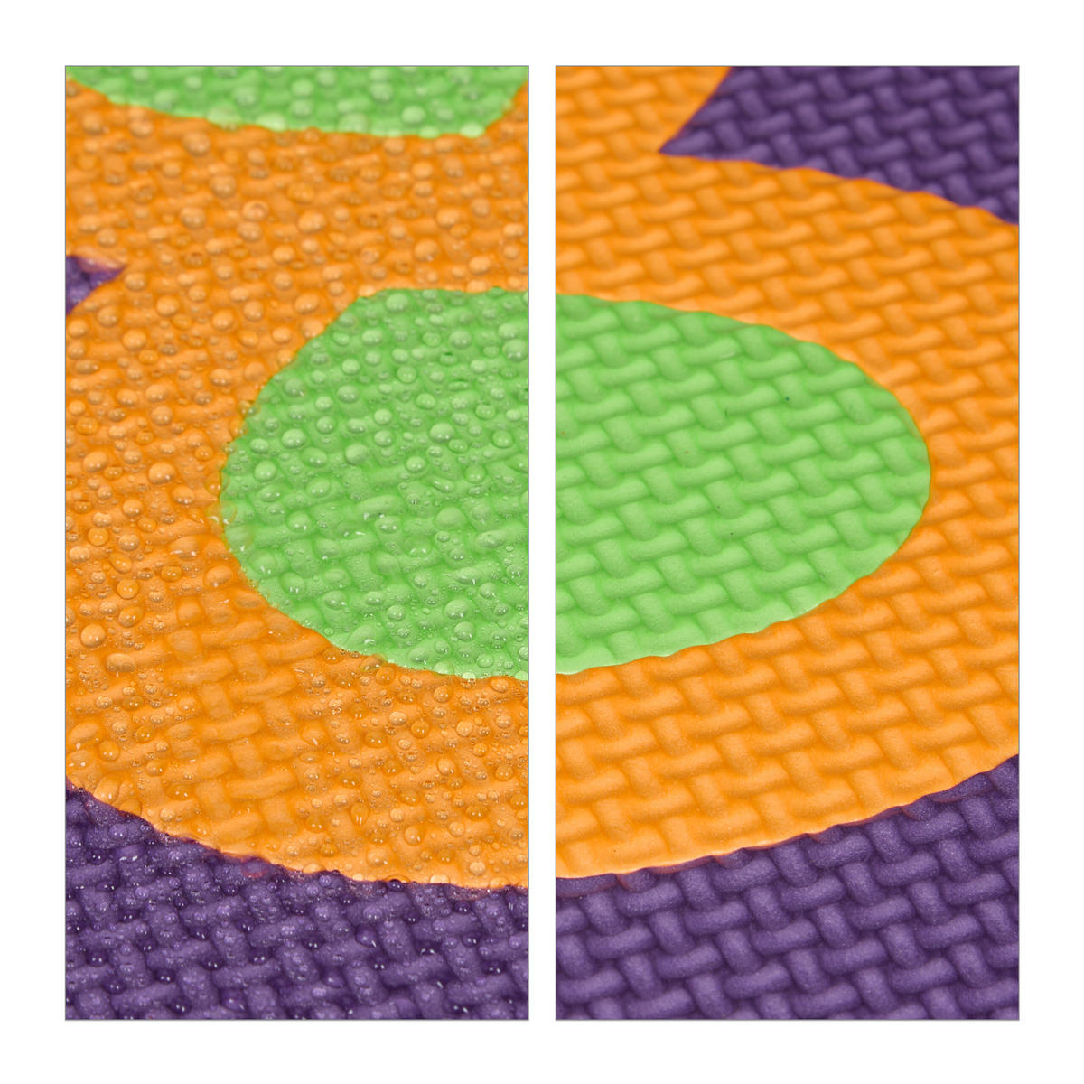 90TLG.PUZZLEMATTE - Multicolor, Textil (180.5/180.5cm) - Relaxdays
