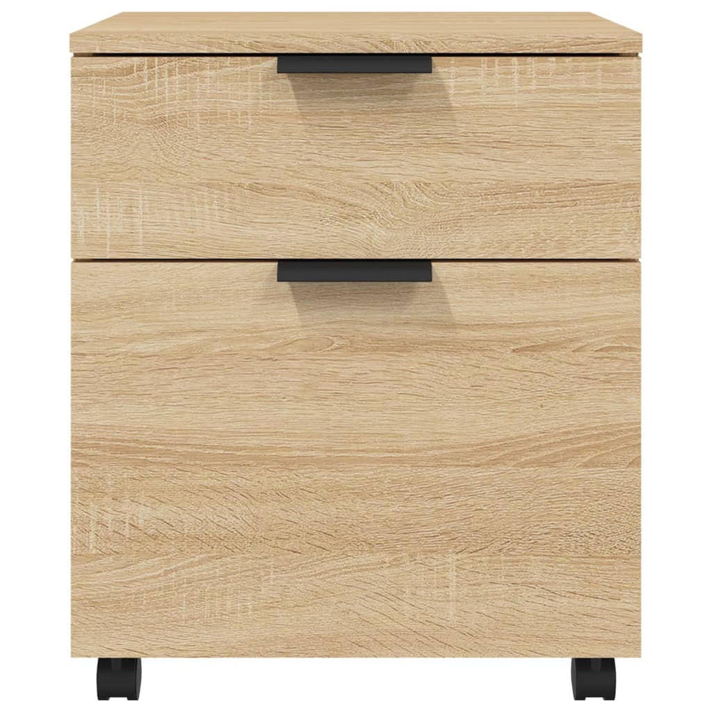 Thumbnail - Deluke Rollcontainer, Sonoma Eiche, Holz, 45x54x38 cm, Arbeitszimmer, Container