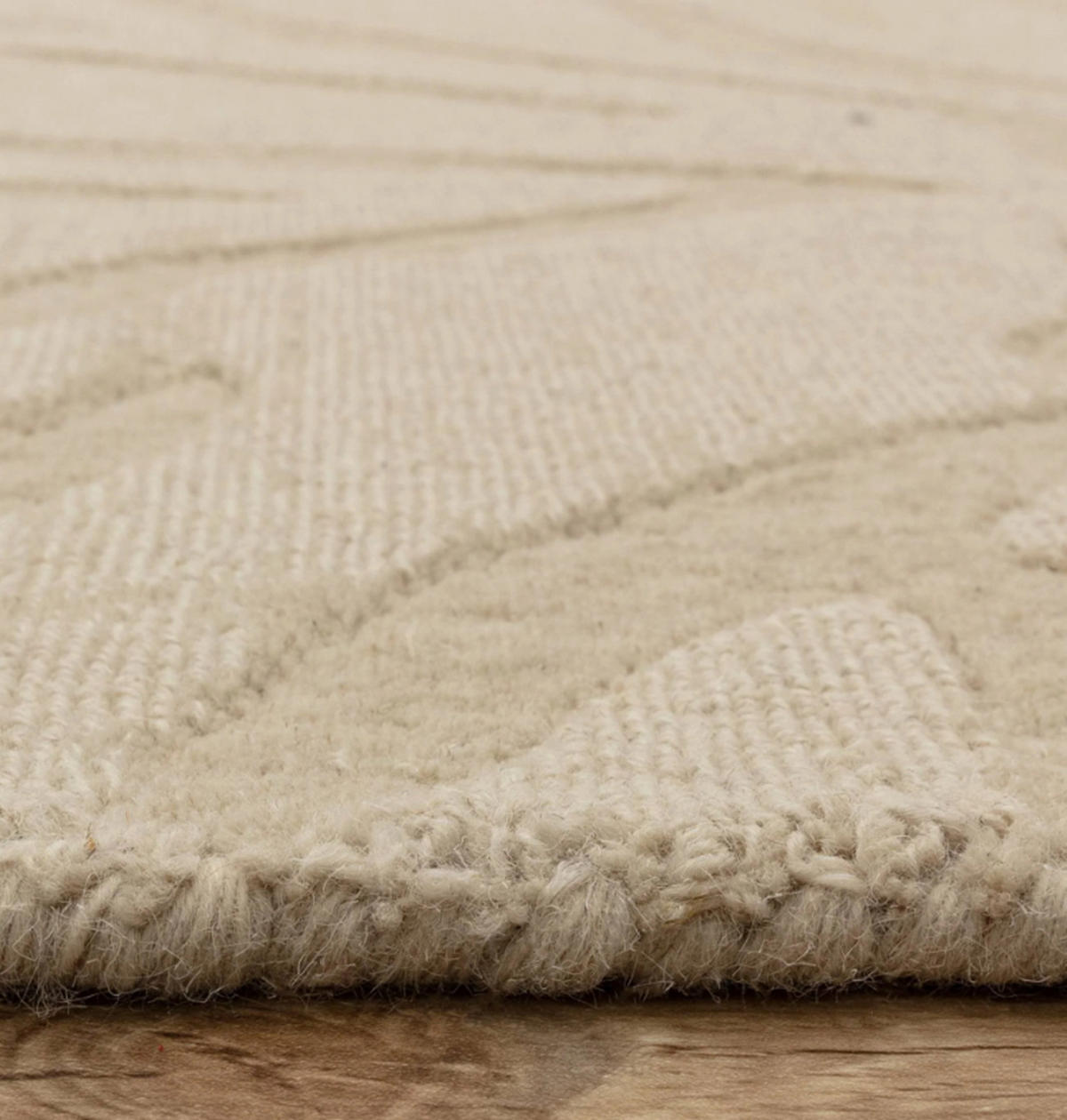 TEPPICH modern Flachgewebe MILL Beige 160 x 230 cm - Beige, Naturmaterialien (160/230cm) - Novatrend