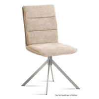 ESSZIMMERSTUHL (4er-Set) Dorota 47x92x60 Edelstahl/Natur - Edelstahlfarben/Naturfarben, Kunststoff (60/92/47cm) - 58aufmkessel