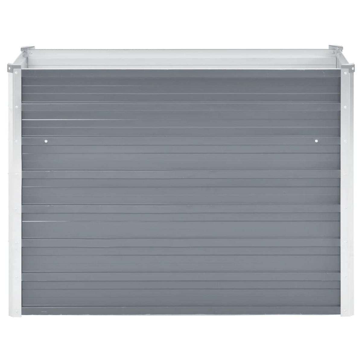 GARTEN-HOCHBEET Verzinkter Stahl 100/40/77 Cm Grau - Grau, Metall (40/77/100cm) - vidaXL
